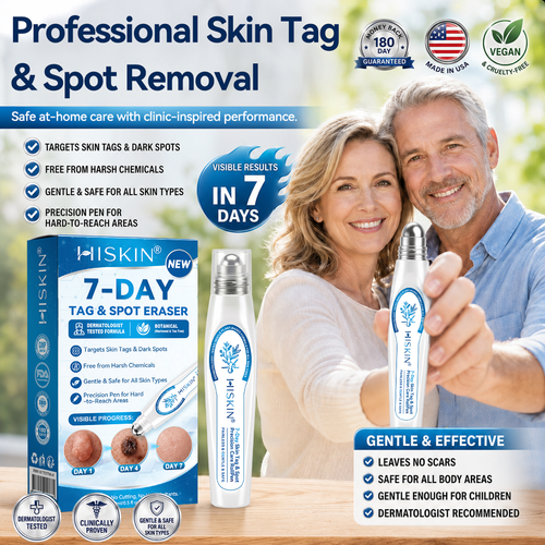 𝗛𝗜𝗦𝗞𝗜𝗡®👩‍⚕️ 𝟕-𝐃𝒂𝘆 𝐒𝗸𝐢𝐧 𝐓𝒂𝗴 & 𝐒𝐩𝙤𝐭 𝐄𝐫𝒂𝐬𝙚𝐫 Painless & Scar-Free Advanced Imperfection Removal Rollerball Pen