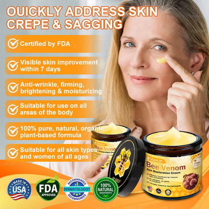 Made and Shipped from USA 🎇 VLSVLS® Bee Venom Skin Restoration Cream 🔥 LAST DAY 80% OFF☘️☘️