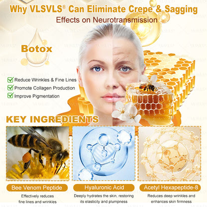 Made and Shipped from USA ✨ VLSVLS® Bee Venom Skin Restoration Cream 🌸 Anti-aging,Hydrating, Skin Repair, Even Tone, Acne and Dark Spot Treatment, Wart and Mole Removal, Psoriasis Relief 🔥 LAST DAY 80% OFF 💎